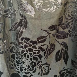 velvet floral slip dress